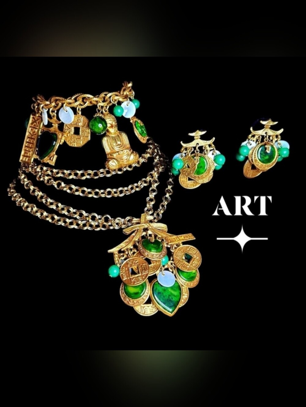 Pristine Vintage ART ARTHUR PEPPER Parure